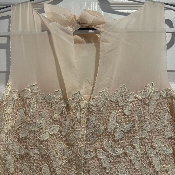 Lilly Pulitzer Gold Sheath Mini Dress Sleeveless Scoop Neck - Picture 6 of 6